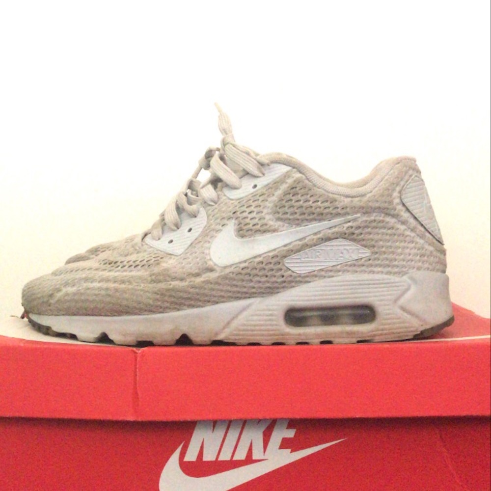 mens nike air max 90 ultra platinum grey size 8.5